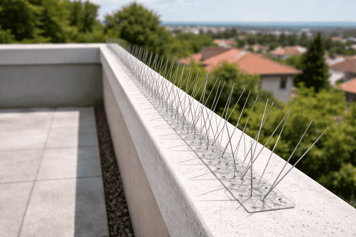 Τοποθέτηση δίχτυ για περιστέρια σε μπαλκόνι